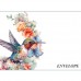 FLORAL BEAUTIES GREETING CARD Hummingbird 4